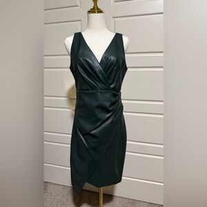 Guess Dark Green Asymmetrical Dress